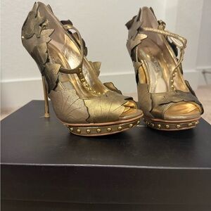 Gold Leaf Women's Heels